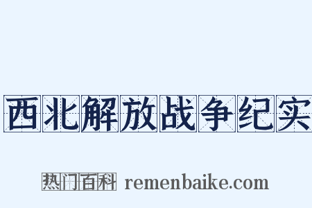 西北解放战争纪实是什么意思的图片